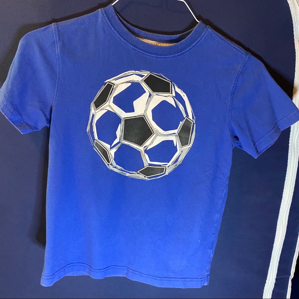 Gymboree Blue Soccer Ball Graphic Short Sleeve T-Shirt
